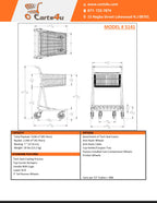 Technibilt Metal Express Convenience Shopping Cart Model #5141
