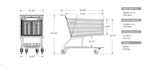 Large Deep Scanner Shopping Cart #700