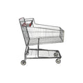Large Metal Shopping Carts #985