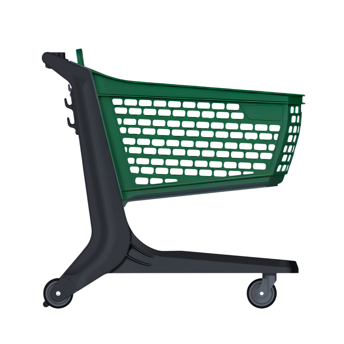 Premium All-plastic Shopping Cart