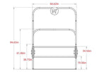 Double-wide Cart Corral W/Bumper