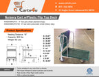 Flip Top Garden Center Cart