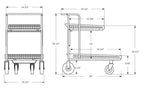 Flip Top Garden Center Cart