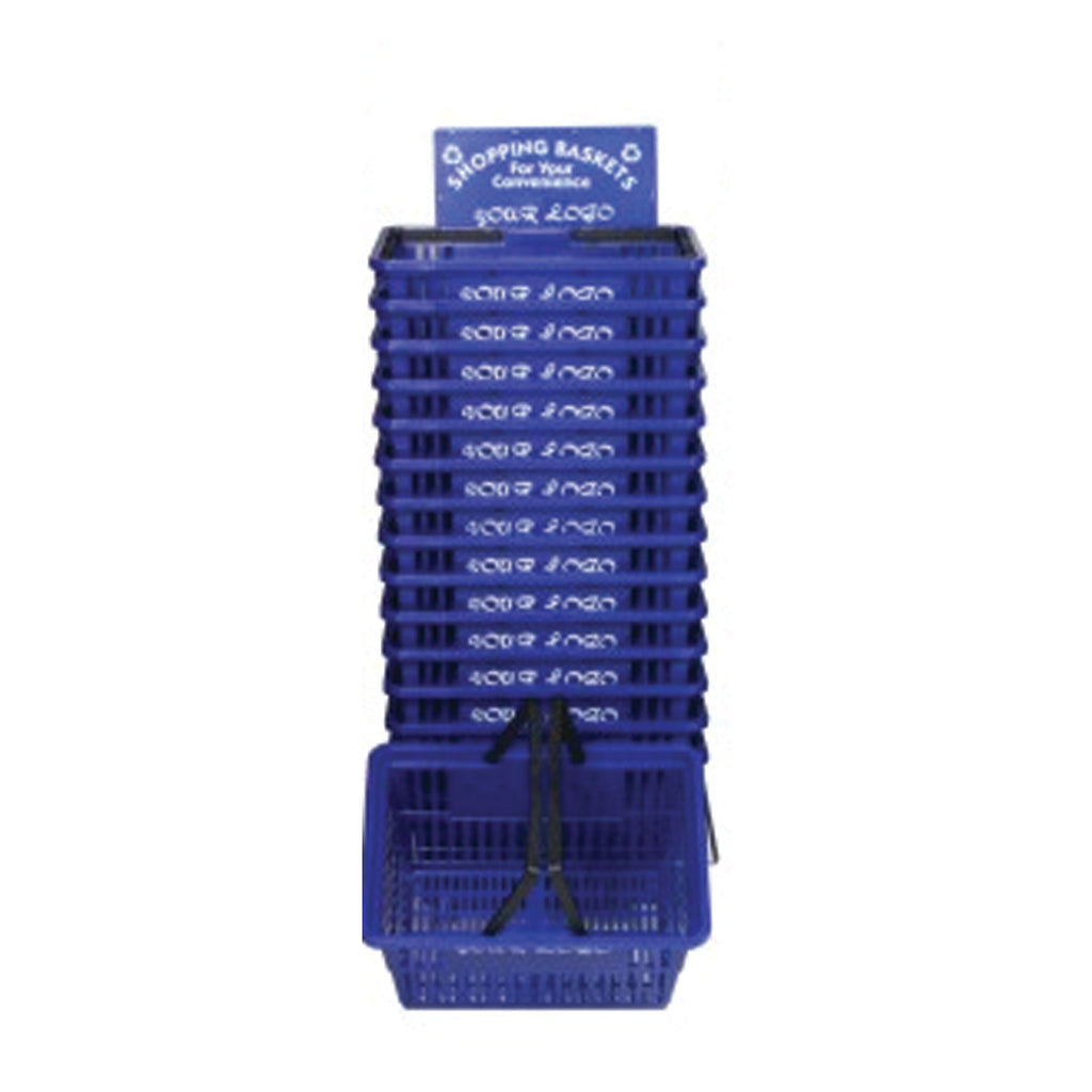 12 Pc Standard Basket Set W-Rack and Logo