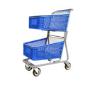 Plastic Express Dual Grocery Shopping Cart