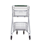 Two-Tier Metal Express Shopping Cart #075