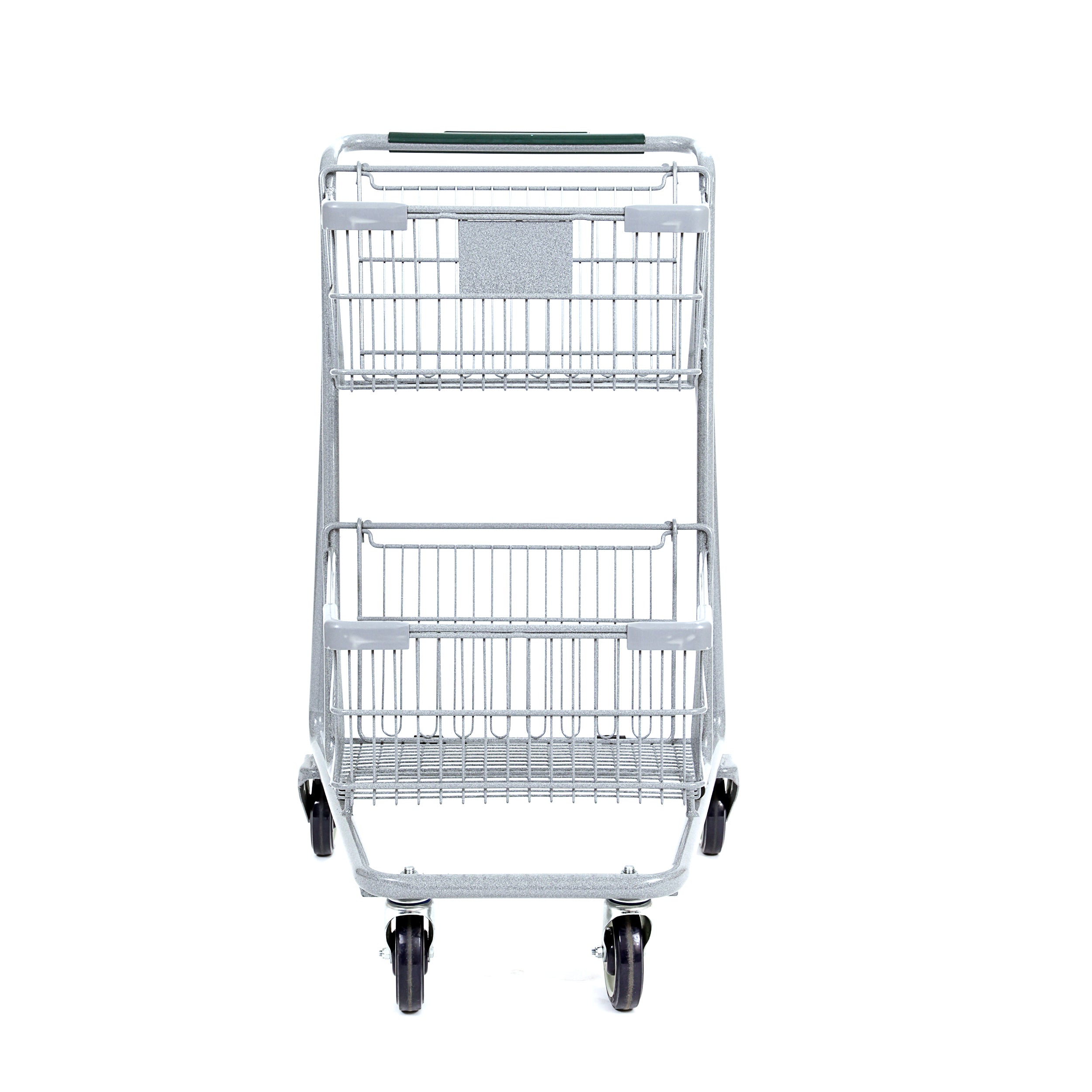 Two-Tier Metal Express Shopping Cart #075