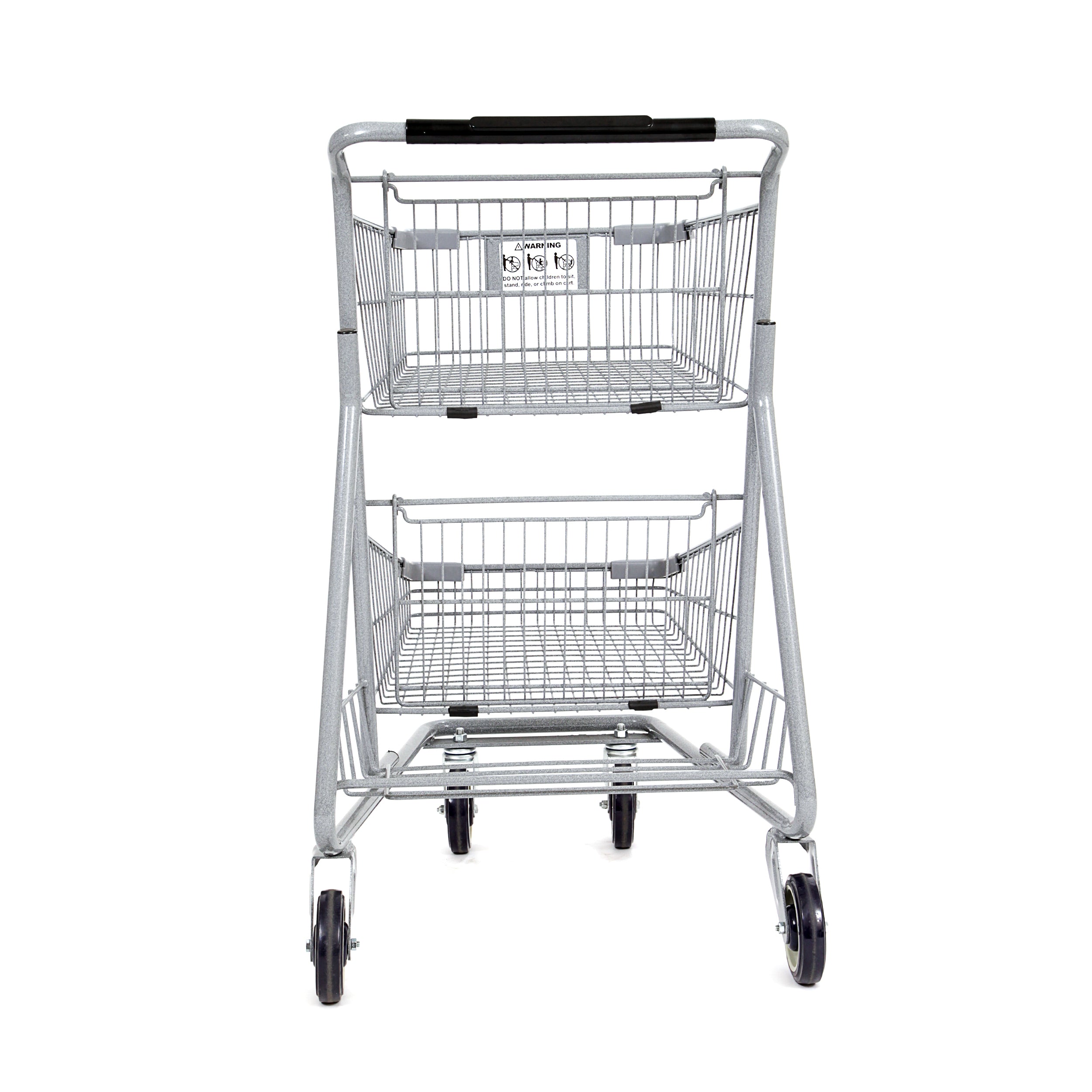 Two-Tier Metal Express Shopping Cart #085 