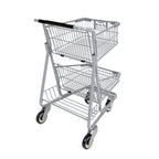 Two-Tier Metal Express Shopping Cart #085 