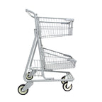 Two-Tier Metal Express Shopping Cart #085 