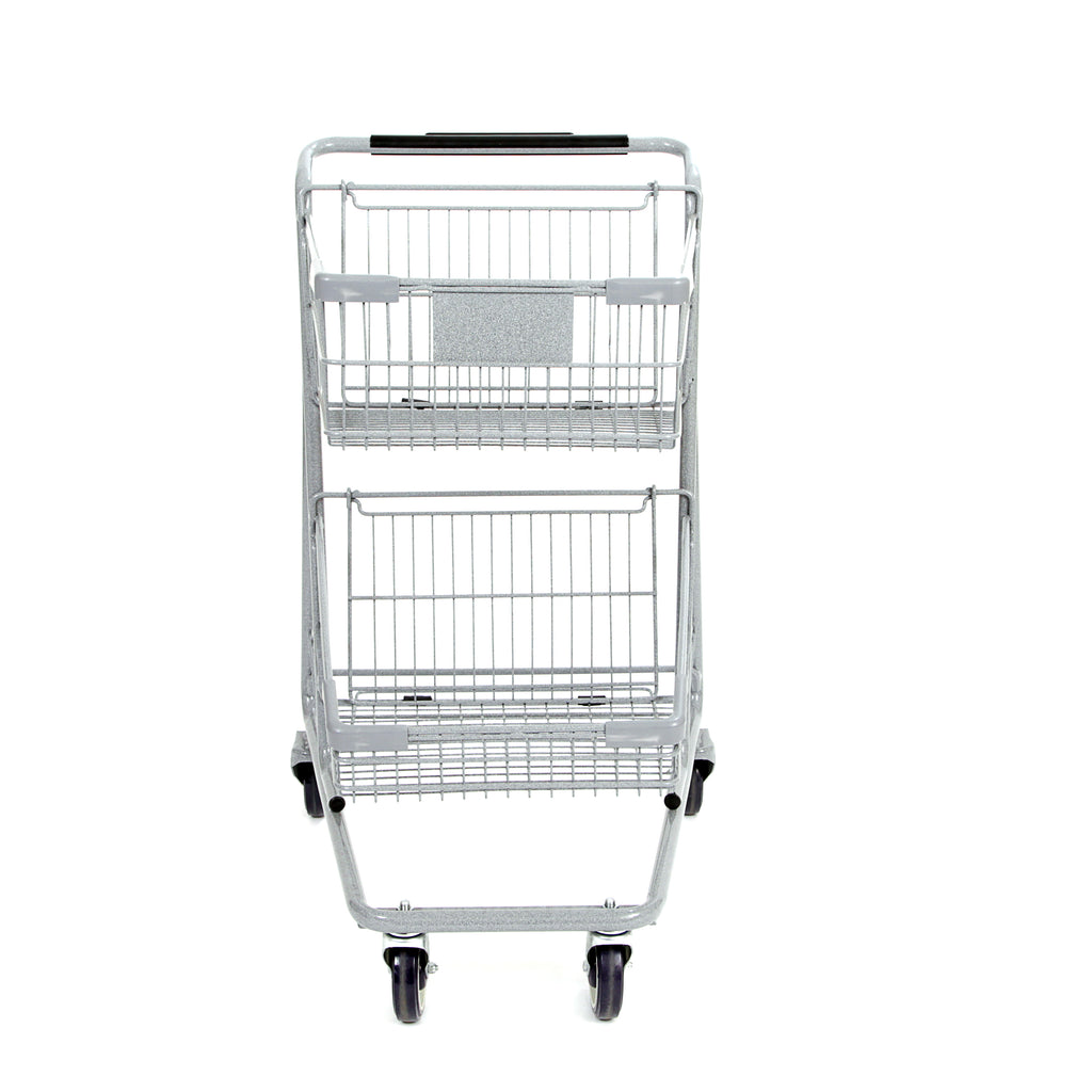 Two-Tier Metal Express Shopping Cart #085 