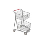 Two-Tier Metal Express Shopping Cart #075