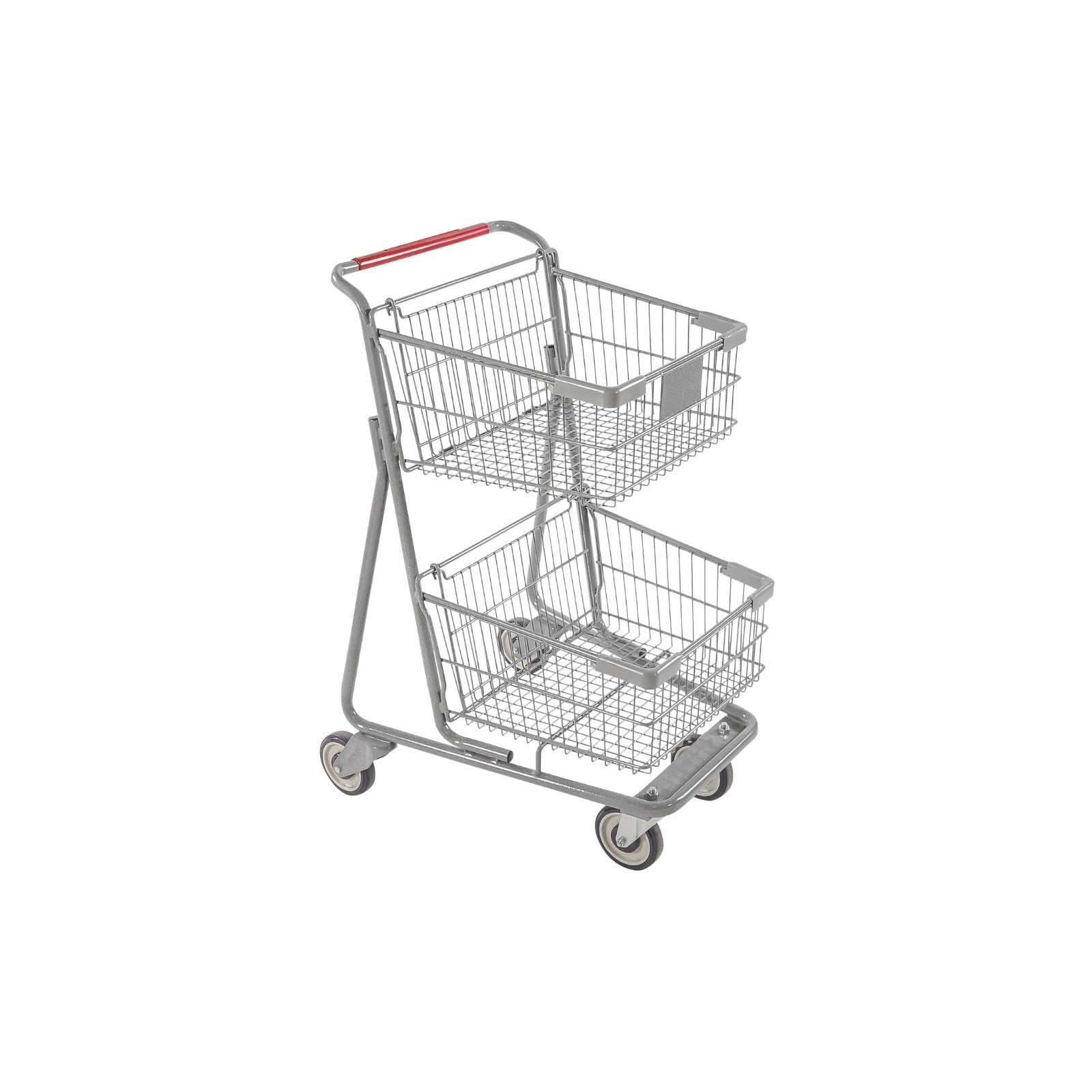 Two-Tier Metal Express Shopping Cart #075