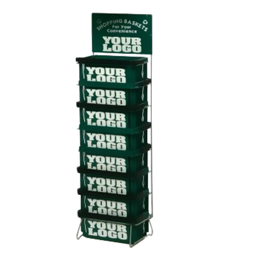 10 Pc Mini Basket Set W-Rack and Logo