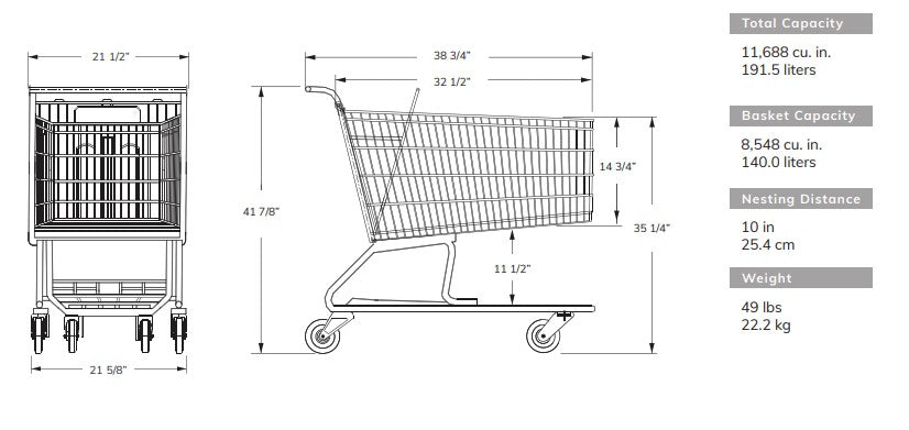 Standard Grocery Shopping Cart #200