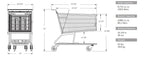 Stylish Metal Express Shopping Cart #201