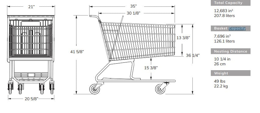 Medium Shopping cart #250