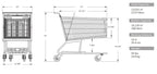 Retail Large Grocery Shopping Cart #300
