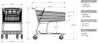Large Scanner Shallow Shopping Cart #400