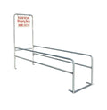 Single Wide Galvanized Cart Corral