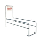 Single Wide Galvanized Cart Corral