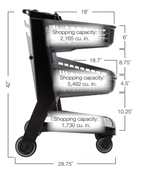 Advanced Two-tier All-Polymer Plastic Cart