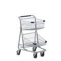 Double Basket Metal Express Shopping Cart #5341