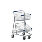 Double Basket Metal Express Shopping Cart #5341
