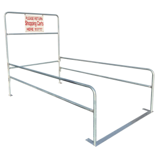 Double wide cart corral
