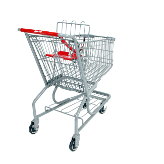 Small Metal Express Grocery Shopping Cart Model #072 | High