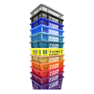 12 Pc Big Basket Set W-Rack and Logo