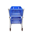 Plastic Express Dual Grocery  Shopping Cart