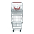 Stylish Metal Double-basket Express Shopping Cart #079 