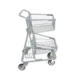Two-Tier Metal Express Shopping Cart #085 