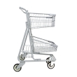 Two-Tier Metal Express Shopping Cart #085 