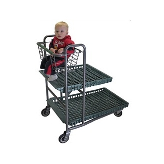Nesting  Garden Center Cart with Baby Seat