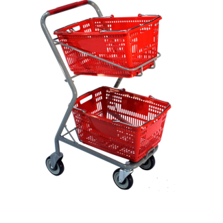 Hand Basket Shopping Cart #KNM050